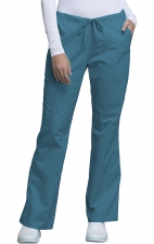 4044 Workwear Core Stretch Flare Leg Drawstring Pant by Cherokee