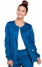4315 Workwear Core Stretch Round Neck Zip Front Jacket by Cherokee