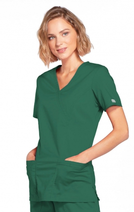  Womens Stretch Scrub Tops Pattern Medical Nursing Workwear  Scrubs Stretch Fitted Solid Stretch Working Uniforms: Clothing, Shoes &  Jewelry