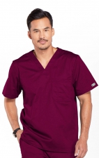 4743 Workwear Core Stretch Men's Chest Pocket V-Neck Top by Cherokee