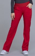 CK002 iFlex Mid Rise 6 Pocket Straight Leg Cargo Pant by Cherokee