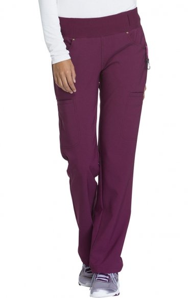 CK002P Petite iFlex Mid Rise 6 Pocket Straight Leg Cargo Pant by Cherokee CK002P Petite iFlex Mid Rise 6 Pocket Straight Leg Cargo Pant by Cherokee