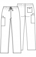 4100 Workwear Originals Straight Leg 3 Pocket Unisex Pant by Cherokee
