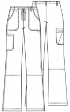 4020 Workwear Originals Straight Leg Drawstring Cargo Pant by Cherokee