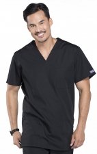 4876 Workwear Originals Haut à Col en V Unisexe avec 3 Poches par Cherokee