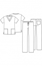 WW530C Workwear Originals Unisex Top and Pant Set by Cherokee