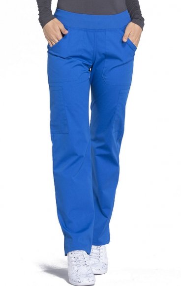 WW170P Petite Workwear Professionals Pantalons Cargo à Jambes Droite avec 6 Poches par Cherokee WW170P Petite Workwear Professionals Pantalons Cargo à Jambes Droite avec 6 Poches par Cherokee