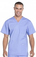 WW695 Workwear Professionals Haut à Col en V avec 4 Poches pour Hommes par Cherokee