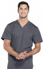 WW695 Workwear Professionals Haut à Col en V avec 4 Poches pour Hommes par Cherokee
