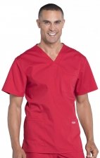 WW695 Workwear Professionals Haut à Col en V avec 4 Poches pour Hommes par Cherokee