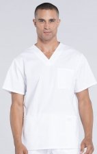 WW695 Workwear Professionals Haut à Col en V avec 4 Poches pour Hommes par Cherokee