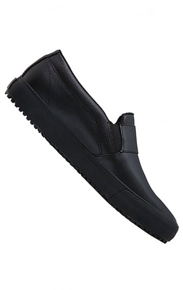 *FINAL SALE Rush Black Wide Slip Resistant Slip On Sneaker from Infinity Footwear by Cherokee