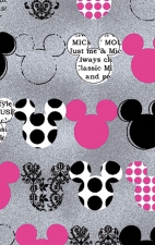 6875C Tooniforms Haut Imprimer à Col en V avec Panneaux Extensibles  - Mickey