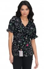 B126PR Betsey Johnson by koi Canola Print Scrub Top - Fate and Fortune