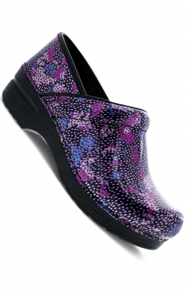 Professional Dotty Abstract Patent Leather Clog by Dansko - Women's