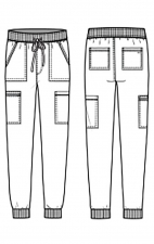 CKA186 Allura Pantalon Cargo à Jambe Droite pour Hommes par Cherokee