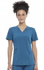 CKA684 Allura Fitted V-Neck 3 Pocket Top by Cherokee