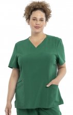 CKA684 Allura Fitted V-Neck 3 Pocket Top by Cherokee