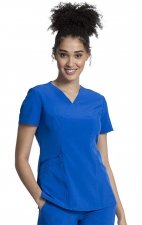 CKA684 Allura Fitted V-Neck 3 Pocket Top by Cherokee