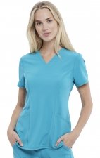CKA684 Allura Fitted V-Neck 3 Pocket Top by Cherokee