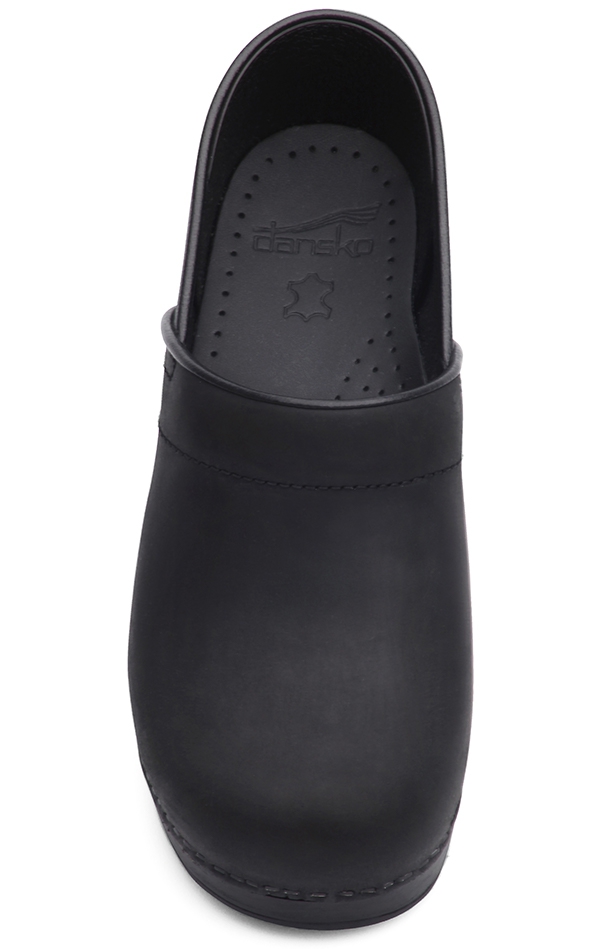 Professional Black Oiled Leather Clog by Dansko (Men's View 