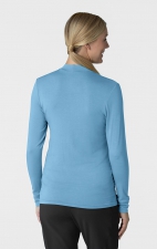 2129 WonderWink Layers Women's Silky Mock Neck Long Sleeve Top