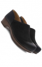 Brenna Black Burnished Suede Women's Slip On by Dansko