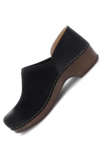 Brenna Black Burnished Suede Women's Slip On by Dansko