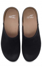 Brenna Black Burnished Suede Women's Slip On by Dansko