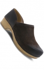 Brenna Chocolate Burnished Suede Women's Slip On by Dansko