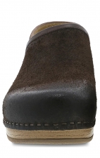 Brenna Chocolate Burnished Suede Women's Slip On by Dansko