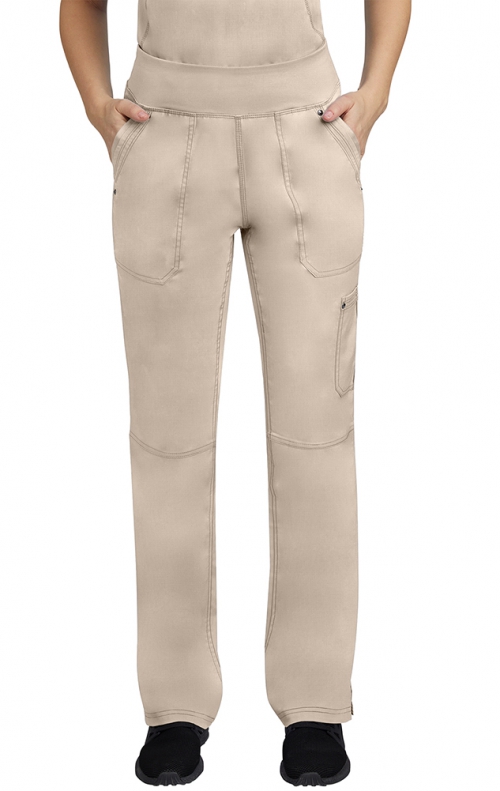 Ultra Soft Scrubs - Premium Womens Junior Fit Two Pocket Top and Yoga Pant  Scrub Set, Burgundy 39193-Medium