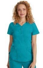 2167 Healing Hands Purple Label Jane Y-Neck Top
