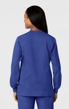 800 WonderWORK Unisex Snap Front Round Collar Jacket