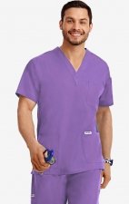 *FINAL SALE LILAC 310T-Petite MOBB Classic Unisex 3 Pocket Scrub Top