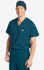 MOBB Unisex V-Neck Scrub Top (Men's View) - Caribbean (CA)