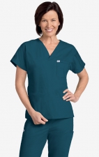 606T MOBB Unisex V-Neck Chest Pocket Scrub Top