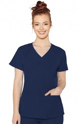 8470 Med Couture Peaches Raglan Scrub Top