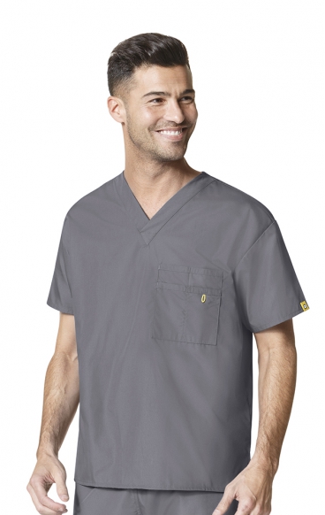 *FINAL SALE PEWTER 6006 WonderWink Origins Alpha Unisex Scrub Tops