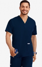 MOBB classique unisexe 3 Pocket Scrub Top (La vue de l'Homme) - Navy (NN)