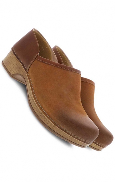 *FINAL SALE Brenna Tan Burnished Suede Women's Slip On by Dansko