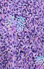 1082PR koi Lite Haut Velora Extensible Imprimer - Lavender Animal