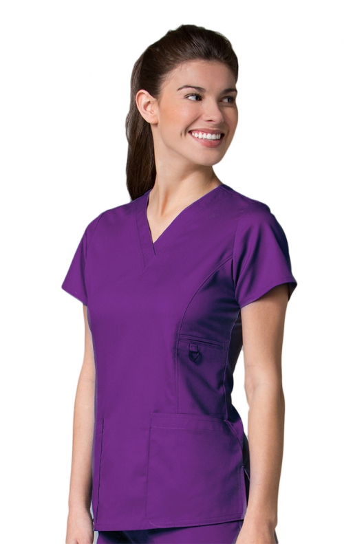 1708 EON Active V-Neck Top with 4 Pockets by Maevn - Scrubscanada.ca