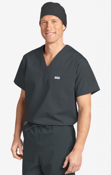 *FINAL SALE M 606T MOBB Unisex V-Neck Chest Pocket Scrub Top