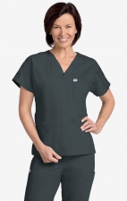 606T MOBB Unisex V-Neck Chest Pocket Scrub Top