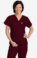 606T MOBB Unisex V-Neck Chest Pocket Scrub Top