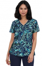 1108PR koi Next Gen Coming on Strong V-Neck Top - Tiger Lily