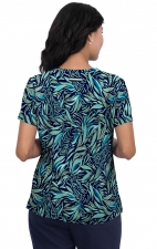1108PR koi Next Gen Coming on Strong V-Neck Top - Tiger Lily