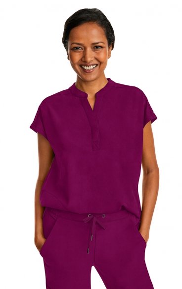 2152 Healing Hands Purple Label Journey Mandarin Collar Top