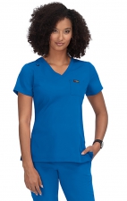 F102 French Bull by koi Coco Modern V-Neck Top 